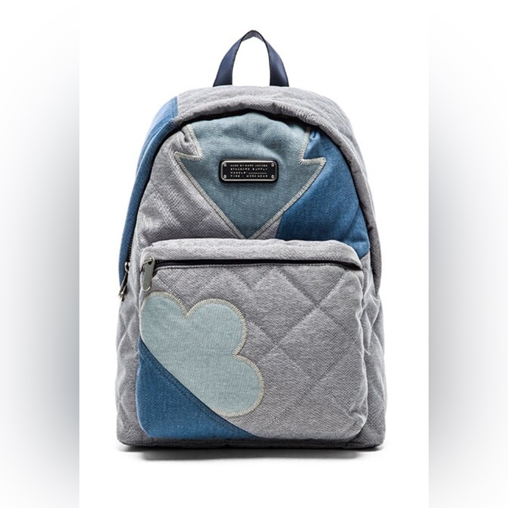 Marc Jacobs Denim Quilted Patches Backpack